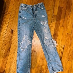 Distressed Blue Women's Jeans
